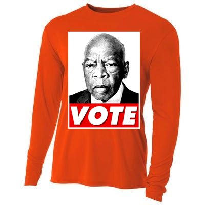 John Lewis Tribute Vote Poster Cooling Performance Long Sleeve Crew