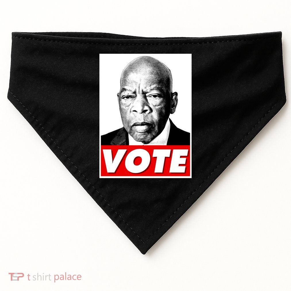 John Lewis Tribute Vote Poster USA-Made Doggie Bandana