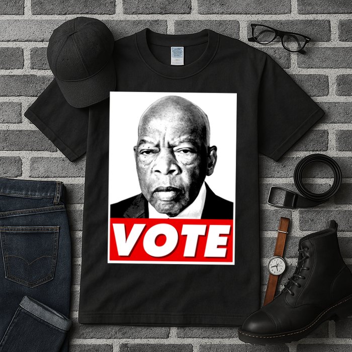 John Lewis Tribute Vote Poster Tall T-Shirt