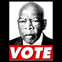 John Lewis Tribute Vote Poster Tall T-Shirt