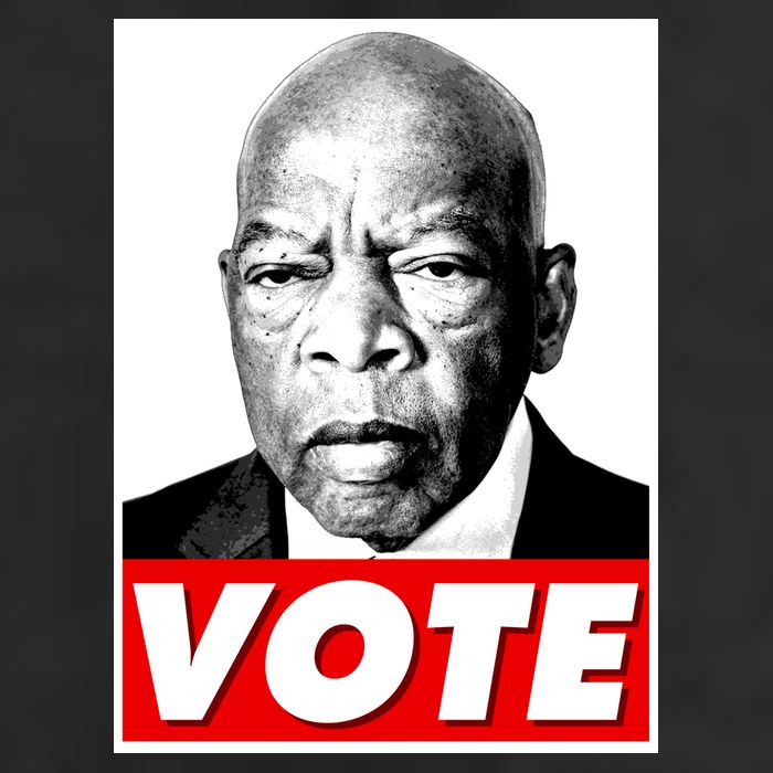 John Lewis Tribute Vote Poster Adult Drive Performance Visor