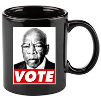 John Lewis Tribute Vote Poster 11oz C Handle Ceramic Mug
