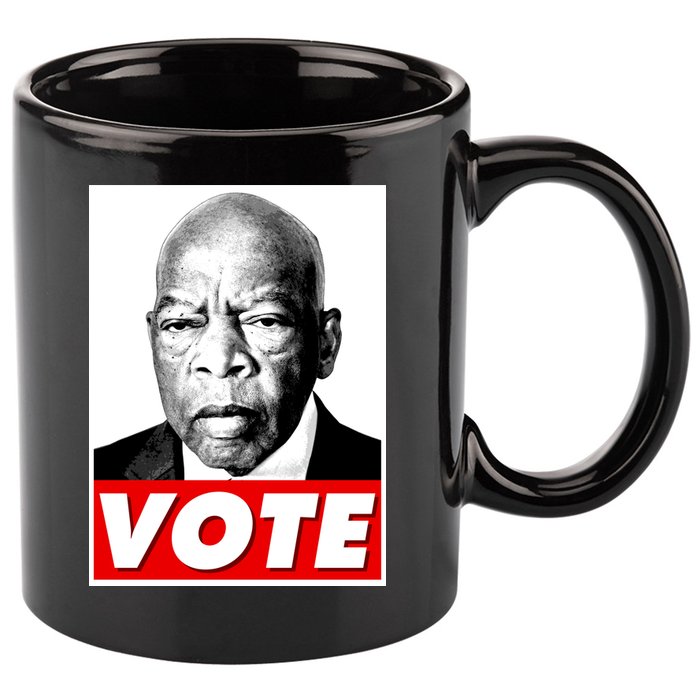 John Lewis Tribute Vote Poster 11oz C Handle Ceramic Mug