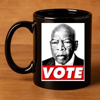 John Lewis Tribute Vote Poster 11oz C Handle Ceramic Mug