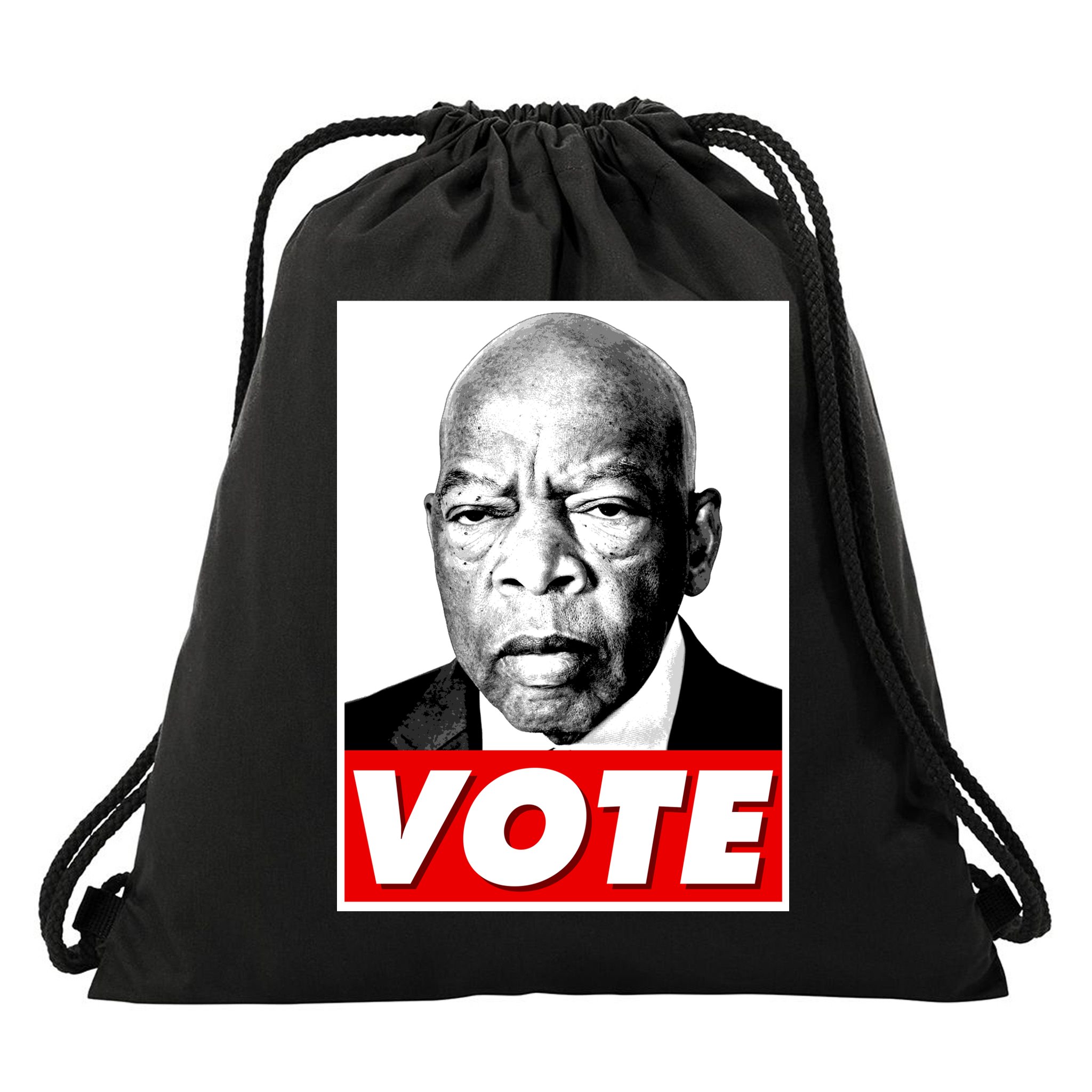 John Lewis Tribute Vote Poster Drawstring Bag