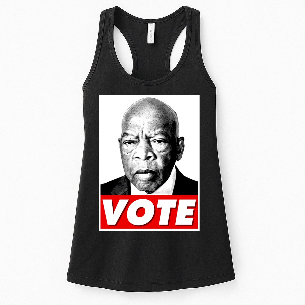 John Lewis Tribute Vote Poster Womens Tank Top