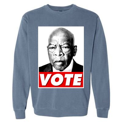 John Lewis Tribute Vote Poster Garment-Dyed Sweatshirt