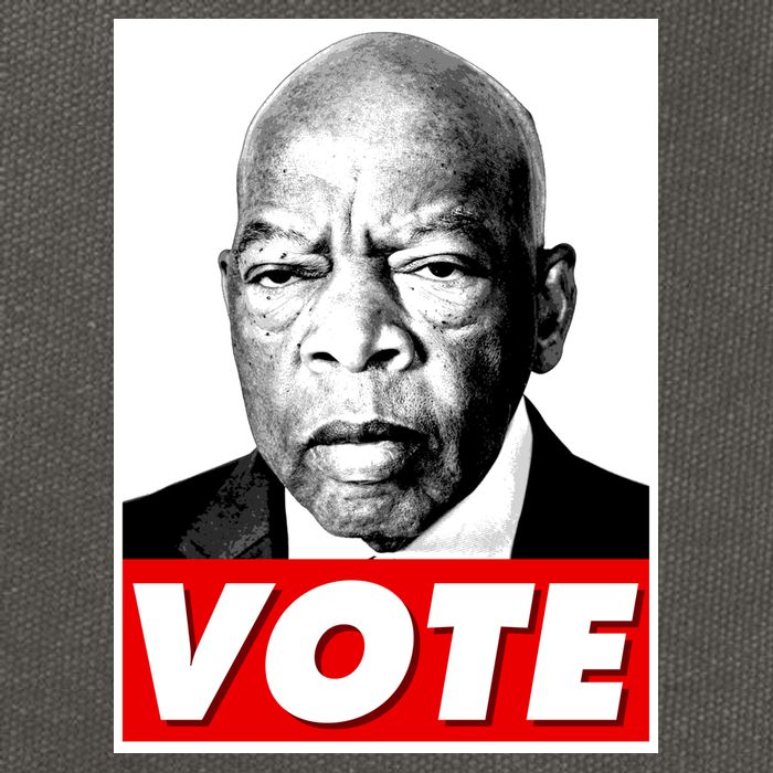 John Lewis Tribute Vote Poster Cotton Canvas Backpack