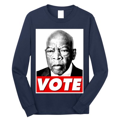 John Lewis Tribute Vote Poster Long Sleeve Shirt