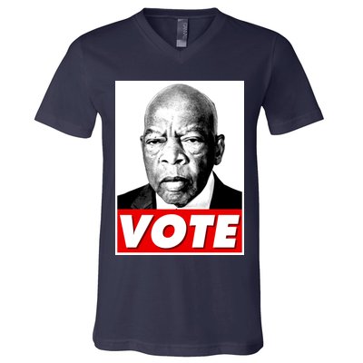 John Lewis Tribute Vote Poster V-Neck T-Shirt