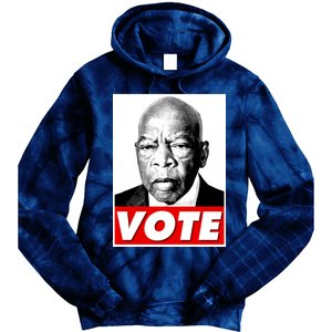 John Lewis Tribute Vote Poster Tie Dye Hoodie