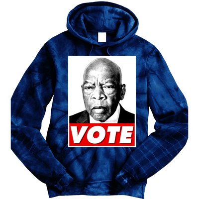 John Lewis Tribute Vote Poster Tie Dye Hoodie