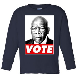 John Lewis Tribute Vote Poster Toddler Long Sleeve Shirt