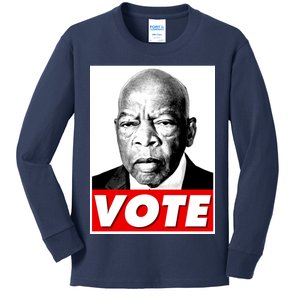 John Lewis Tribute Vote Poster Kids Long Sleeve Shirt