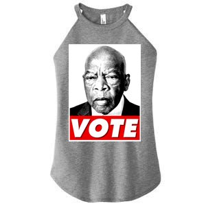 John Lewis Tribute Vote Poster Women's Perfect Tri Rocker Tank