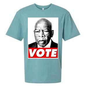 John Lewis Tribute Vote Poster Sueded Cloud Jersey T-Shirt