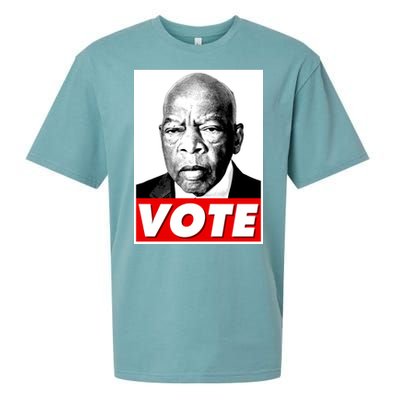 John Lewis Tribute Vote Poster Sueded Cloud Jersey T-Shirt