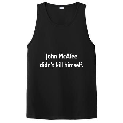 John McAfee Didn't Kill Himself PosiCharge Competitor Tank
