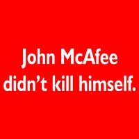 John McAfee Didn't Kill Himself 25L Jumbo Tote