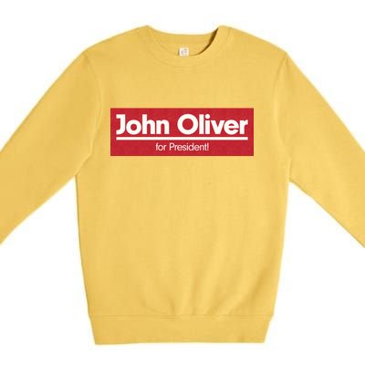 John Oliver For President Premium Crewneck Sweatshirt