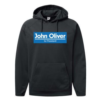 John Oliver For President Performance Fleece Hoodie