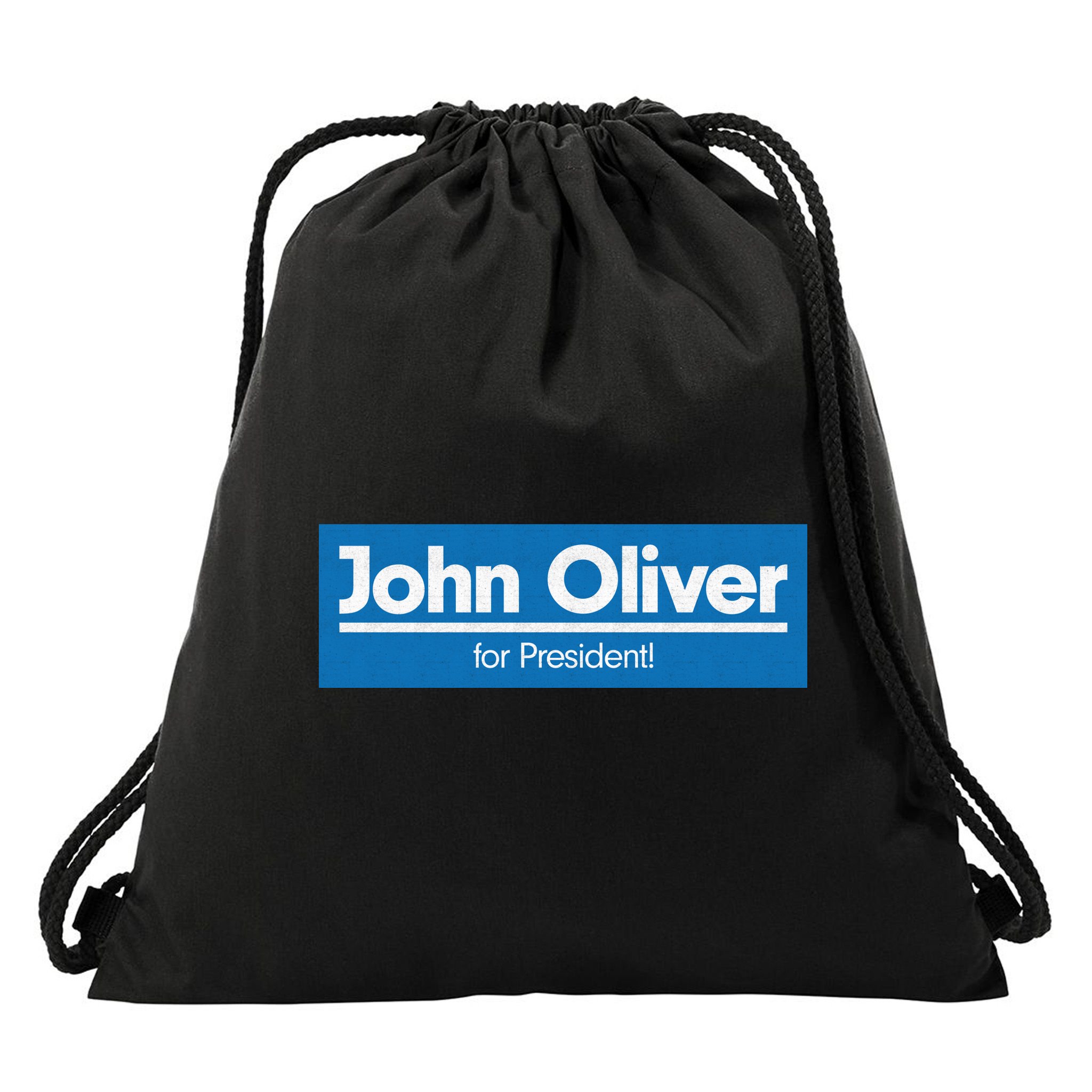 John Oliver For President Drawstring Bag