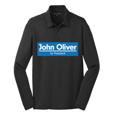 John Oliver For President Silk Touch Performance Long Sleeve Polo