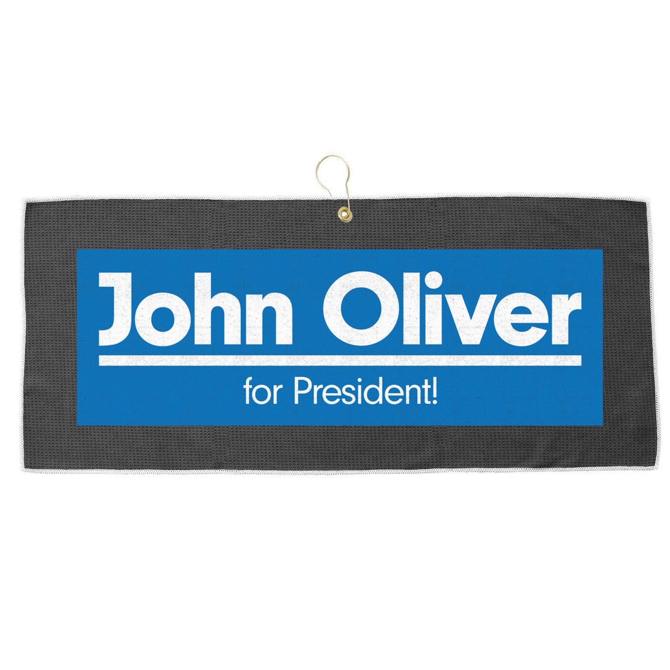 John Oliver For President Large Microfiber Waffle Golf Towel