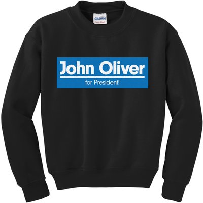John Oliver For President Kids Sweatshirt