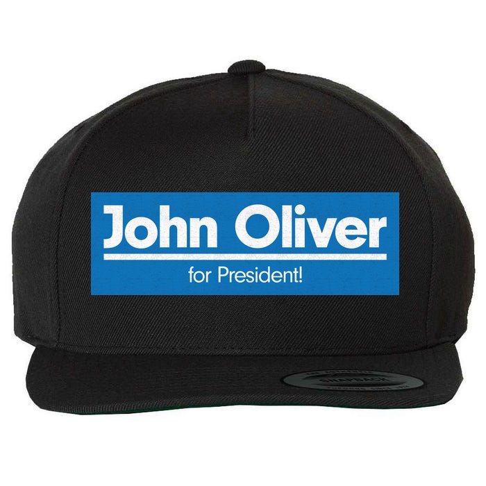 John Oliver For President Wool Snapback Cap