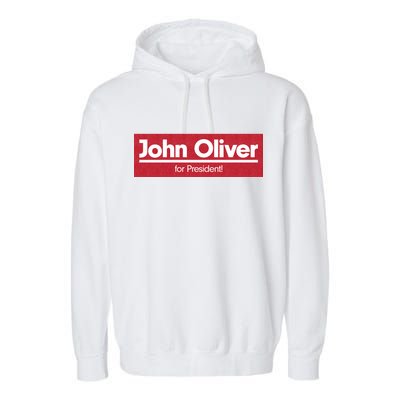 John Oliver For President Garment-Dyed Fleece Hoodie