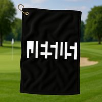 Jesus Optical Illusion A Glimpse Beyond Perception Golf Towel