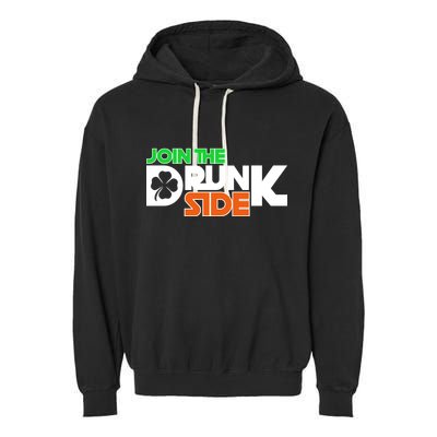 Join The Drunk Side St. Patrick's Day Garment-Dyed Fleece Hoodie