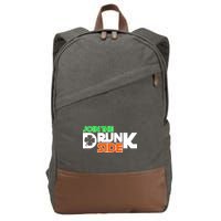 Join The Drunk Side St. Patrick's Day Cotton Canvas Backpack