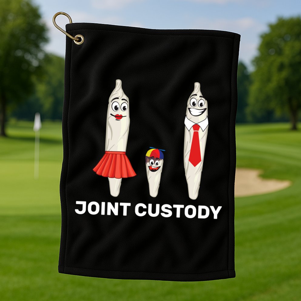 Joint Custody Golf Towel