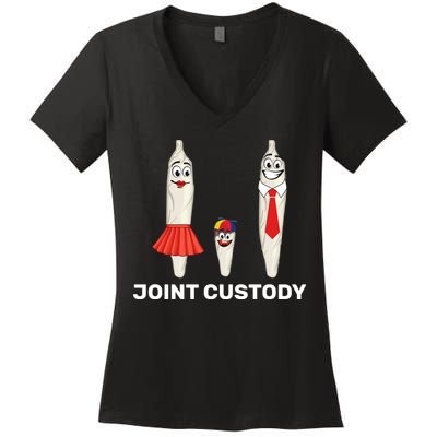 Joint Custody Women's V-Neck T-Shirt