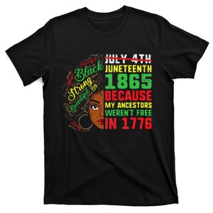 Juneteenth Outfit  June 19th Afro Curly Hair T-Shirt