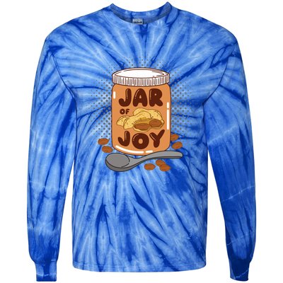 Jar Of Joy Design For Peanut Butter Lovers Gift Tie-Dye Long Sleeve Shirt