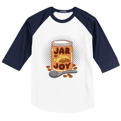 Jar Of Joy Design For Peanut Butter Lovers Gift Baseball Sleeve Shirt