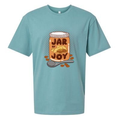 Jar Of Joy Design For Peanut Butter Lovers Gift Sueded Cloud Jersey T-Shirt