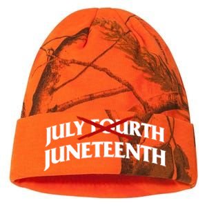 Juneteenth Over July 4th Novelty Juneteenth Gift Kati Licensed 12" Camo Beanie