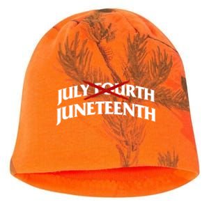 Juneteenth Over July 4th Novelty Juneteenth Gift Kati - Camo Knit Beanie