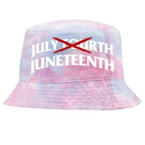 Juneteenth Over July 4th Novelty Juneteenth Gift Tie-Dyed Bucket Hat