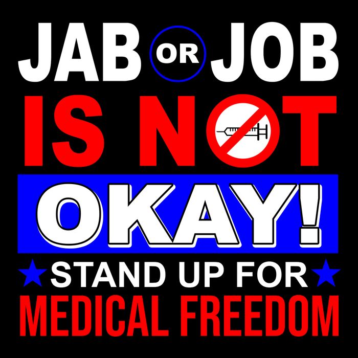 Jab Or Job Is Not Okay Medical Freedom Nurses Tall T-Shirt