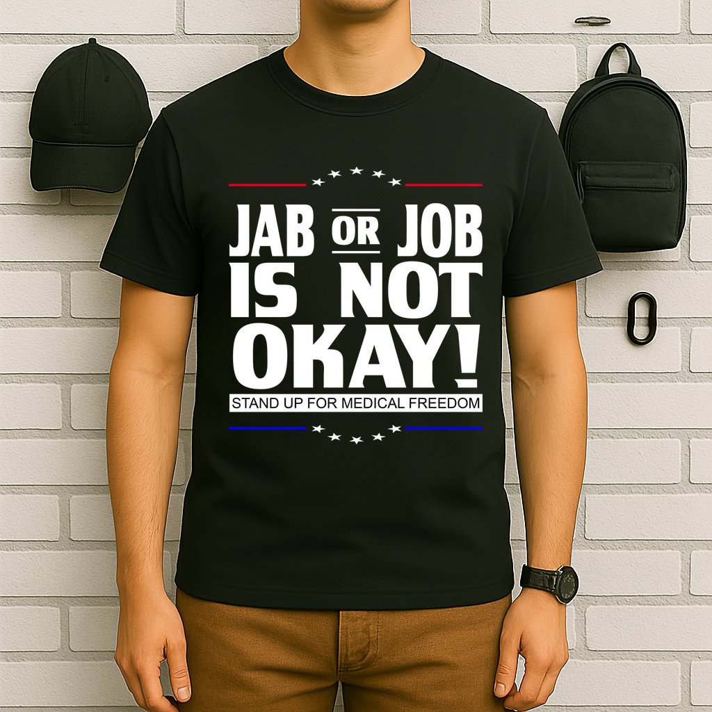 Jab Or Job Is Not Okay Support Medical Workers T-Shirt