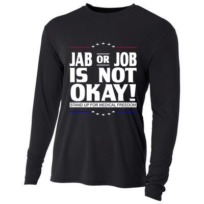 Jab Or Job Is Not Okay Support Medical Workers Cooling Performance Long Sleeve Crew