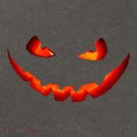 Jack O Lantern Scary Carved Pumpkin Face Halloween Costume Cotton Canvas Backpack