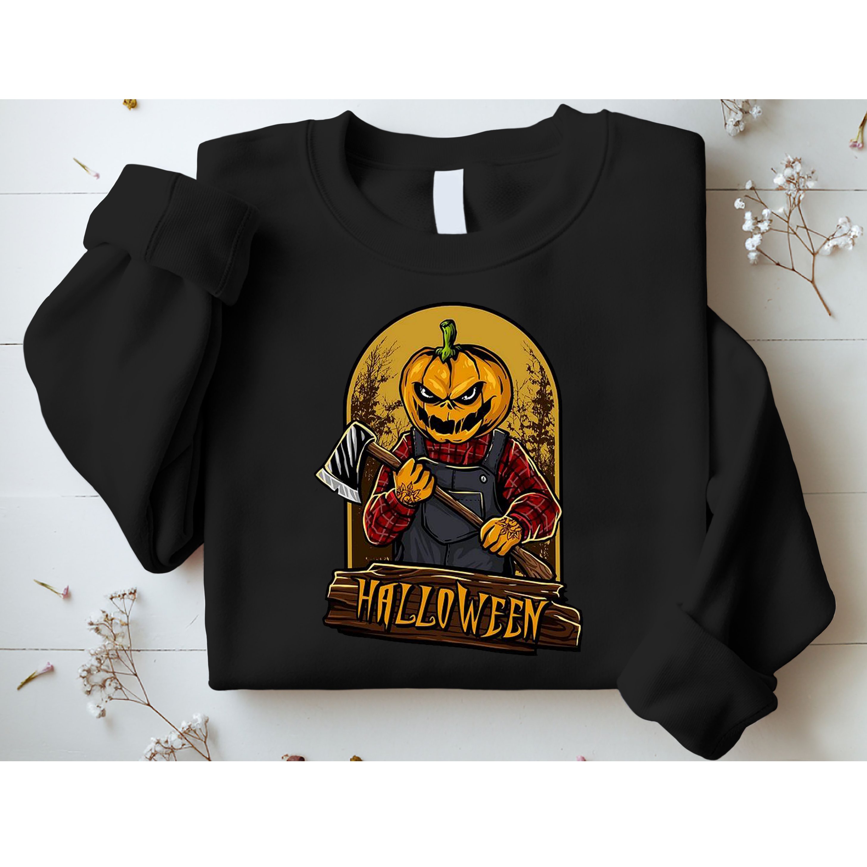 Jack O Lantern Reaper Pumpkin Sweatshirt