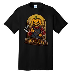 Jack O Lantern Reaper Pumpkin Tall T-Shirt