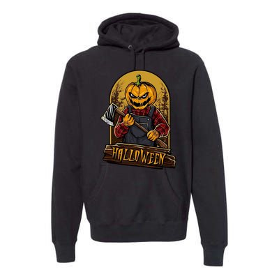 Jack O Lantern Reaper Pumpkin Premium Hoodie